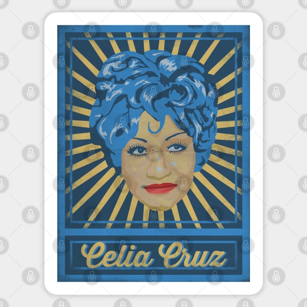 Celia Cruz Poster Sticker by TropicalHuman